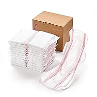 Premium Postpartum Pads with Wings Extra Long Maternity Pads Large Maximum Absorbency Post-partum Incontinence Pads Ultra Soft Heavy Flow Secure Leak Protection After Birth Pads, 24 Count