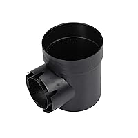 NDS 101* Round Spee-D Catch Basin Drain, 1 Outlet, Connects to 3-Inch and 4-Inch Drain Pipes, Manages Light Water Flows, 6-Inch, Plastic, Black