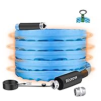 25FT Heated Drinking Water Hose for RV, Features Water Line Freeze Protection Down to -40°F/-40°C & Energy-Saving Thermostat, Electrically Heated Hose for RV, Garden, Boat