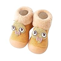 Solid Girls Socks Stocking Warm Baby Boys Soft Toddler Rubber Knit Slipper Kids Sole Shoes Toddler Shoes Size 12 Boys