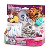 furReal Newborns Kitty Interactive Pet, Small Plush Stuffed Animal Cat with Sounds and Movement, Kids Toys for Ages 4 Up by Just Play