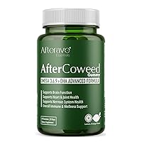 AfterCoweed, Omega 3,6,9, DHA Gummy Premium Nervous Health & Brain Function Formula, Improves Digestive, Gut & Probiotic System, Overall Body Performance, Energy & Immune Support