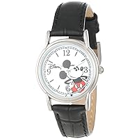 Mickey Mouse Adult Classic Cardiff Analog Quartz Leather Strap Watch