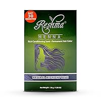 Reshma Beauty 30 Minute Henna Hair Color |Infused with Natural Herbs, For Soft Shiny Hair| Henna Hair Color/Dye, 100% Gray Coverage| Semi Permanent | Ayurveda Hair Products (Midnight Blue, Pack Of 1)