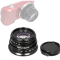 Fotasy 35mm F1.6 Large Aperture Manual Prime Lens APS-C for E-Mount, 35 mm 1.6 Multi Coated Lense, Compatible with Sony E Mount Camera a3000 a3500 a5000 a5100 a6000 a6300 a6400 a6500 a6600 ZV-E10