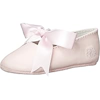 Ralph Lauren Layette Briley Ballet Crib Shoe (Infant/Toddler),Pink Lambskin,3 M US Infant
