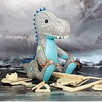 DIY Sewing Polyester Felt Nonwoven Fabric Craft Kit Doll Kits : Make Your Own Doll-Dinosaur