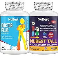 NuBest Bundle of Height Growth Formula: Doctor Plus - Powerful Height Growth Capsules Tall Kids 90 Chewable Tablets with Berry Flavor for Kids 2 to 9 - Helps Kids Grow Taller & Healthy Height