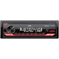 JVC KD-X270BT Bluetooth Car Stereo w/USB Port – AM/FM Radio, MP3 Player, High Contrast LCD, 50 Watts, Detachable Face Plate – Single DIN – 13-Band EQ
