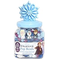 Frozen 2 Enchanting Magic Jewelry & Bead Maker Playset - Kids' Ultimate Jewelry Crafting Kit - Design with Elsa Charms, Snap Beads & More - Artistic Holiday Gift for Kids Age 3+