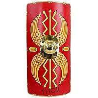 THOR INSTRUMENTS Fully Functional Medieval Roman Armour Legion Scutum Shield Red 42