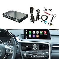 Wireless Carplay Retrofit Kit Decoder for Lexus RX NX ES UX LS LX RC LC GS is Series 2014-2019 Year, Support Android Auto, Mirror Link, Backup Camera, YouTube, Original Car Function