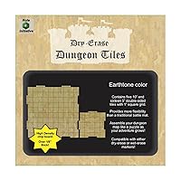 Dry Erase Dungeon Tiles: Earthtone - Combo Pack of Five 10