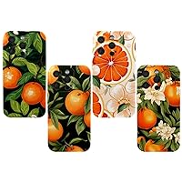 4 Styles Phone Cases Compatible for iPhone 14 pro/14 pro max/15 pro/15 pro max Cases, Orange