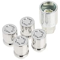 MCGARD 24157 Chrome Cone Seat Wheel Locks (M12 x 1.5 Thread Size) - 4 Locks / 1 Key