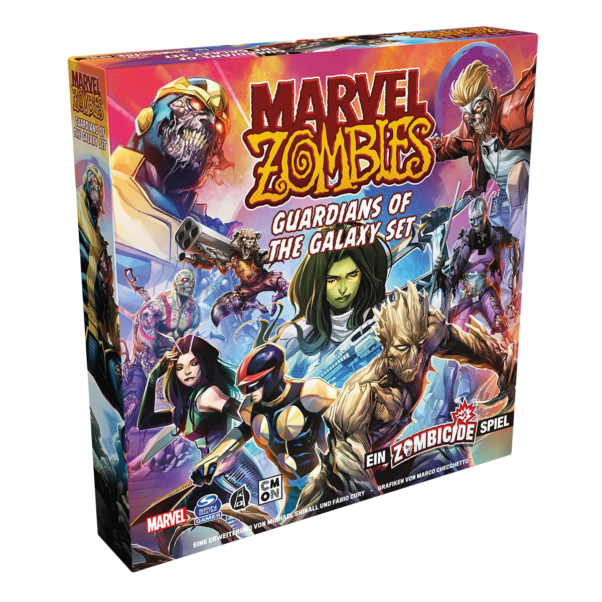 CMON Marvel Zombies: Guardians of the Galaxy - A Zombicide Game Expansion Connoisseur Game Dungeon Crawler 1-6 Players from 14+ Years 60 Minutes German