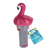 U.S. Pool Supply Flamingo Floating Spa, Hot Tub & Small Pool Chlorine and Bromine Dispenser - Holds 1