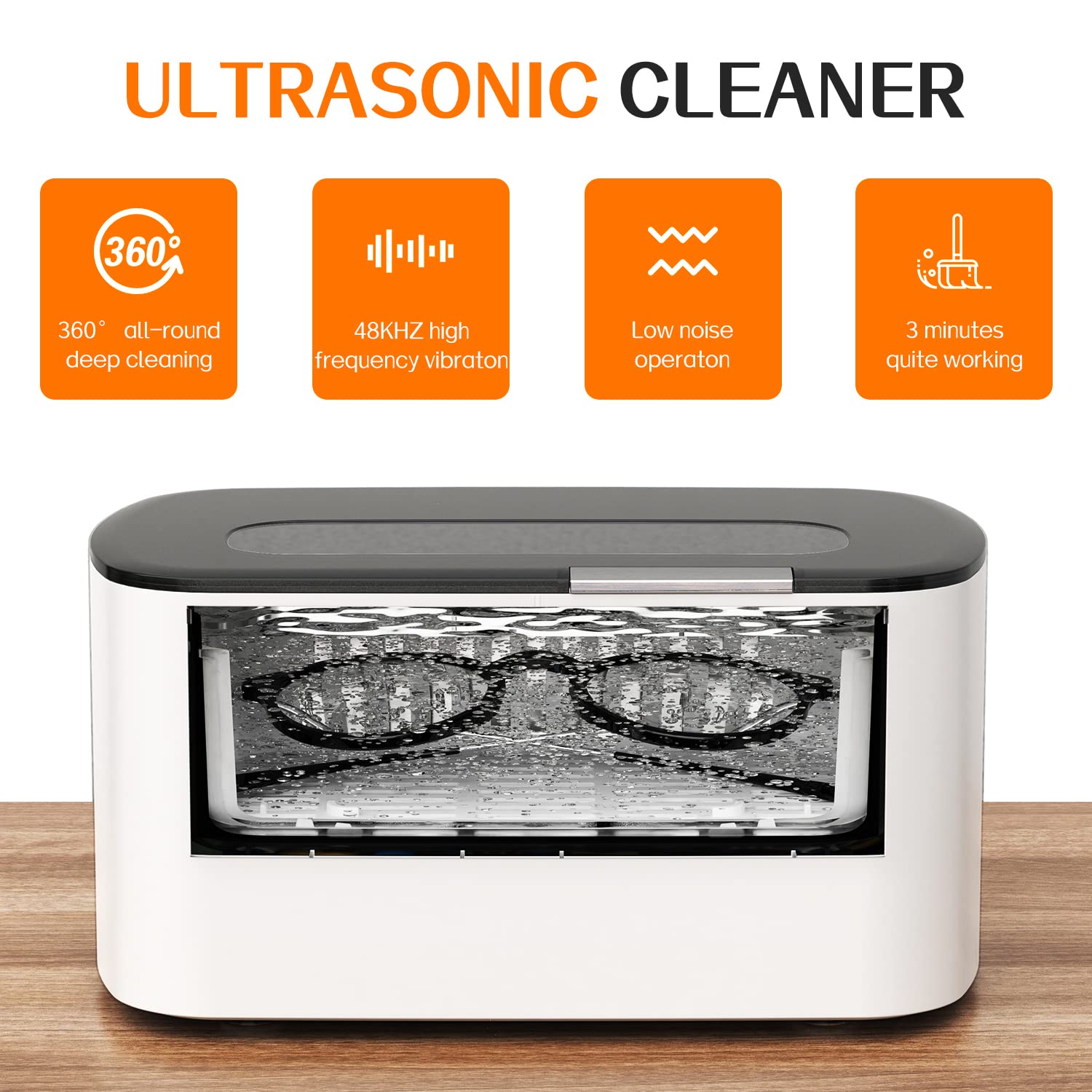 Amazon.com: Jewelry Cleaner Ultrasonic Cleaner Denture-Upgraded Dental Pod  48Khz Ultrasonic Cleaning Machine, Stainless Steel 304 with 500ML Tank,  Silver Cleaner for Ring, Earing, Glasses, Watches, Coins : Industrial &  Scientific