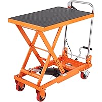 VEVOR TF15 Hydraulic Lift Table Cart, 330lbs Capacity 28.5
