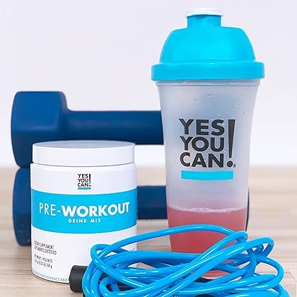 Yes You Can! Pre-Workout Powder Drink Mix Dragon Fruit - Nutrition Drink with Creatine, Vitamin C, Beta-Alanine, Beet, Pomegranate, Magnesium, Potassium, and Raw Coconut Water, 25 Servings