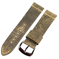 Clockwork Synergy® Dapper Collection - 18mm Autumn Brown Suede Leather Watch Band