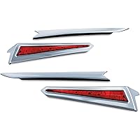 Kuryakyn 7170 Motorcycle Lighting Accessory: LED Saddlebag Extensions for 2010-17 Victory Motorcycles, Chrome, 1 Pair