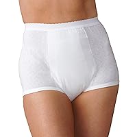 Heavy Duty Incontinence Panties, White, 4