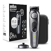 Braun All-in-One Style Kit Series 7 7420, 11-in-1 Trimmer for Men with Beard Trimmer, Body Trimmer for Manscaping, Hair Clippers & More, Braun’s Sharpest Blade, 40 Length Settings, Waterproof