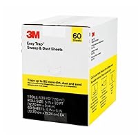 3M 59032W Easy Trap Duster, 5-Inch X 30ft, White, 60 Sheets/Box