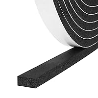 Window Insulation Air Conditioner Weather Stripping Closed Cell Adhesive Foam Padding Tape 15 Ft X 2 Rolls 1 Inch Wide X 1/8 Inch Thick fowong High Density Foam Tape Total 30 Feet 2 Rolls 
