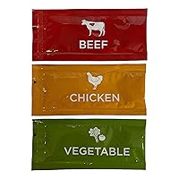 Savory Choice Reduced Sodium Broth Concentrate Variety Bundle with 10 Each Beef, Chicken and Vegetable Concentrates (30 Total) Make Great Soups, and 1 Habanerofire Skillet and Pan Scraper