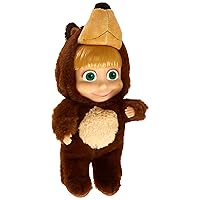 Masha and the Bear 2 in 1 Plush Doll in Bear Costume Toys for Kids, Ages 3+, 9.8 inches, (109301064)