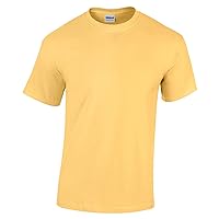 Gildan Childrens Unisex Heavy Cotton T-Shirt (XS) (Yellow Haze)