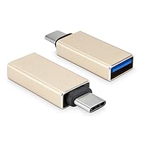 Cable Adapter, BoxWave® [QuickSwitch Compact Adapter (USB-A to USB-C)] Repurpose Your USB A Cables - Champagne Gold