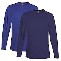 Men's Long-Sleeve Performance T-Shirt Pack, 2-Pack, Cool DRI Moisture-Wicking Tees