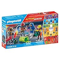 Playmobil 71468 Action Heroes: My Figures: Fire Brigade, with Personalized Figures and Detachable Accessories, Fun Imaginative Role Play, playsets Suitable for Children Ages 5+