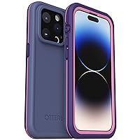 OtterBox FRE Series Waterproof Case with MagSafe (Designed by LifeProof) for iPhone 14 Pro (ONLY) - Valor (Purple)
