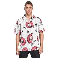 Men's Hawaiian Shirts Short Sleeve Button Down Beach Shirt for Men