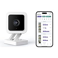 Cam v3 with Color Night Vision, Wired 1080p HD Indoor/Outdoor Video Camera, 2-Way Audio, Works with Alexa, Google Assistant, and IFTTT