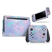 Design Skinz Blurry Opal Gemstone - Skin Decal Protective Scratch-Resistant Removable Vinyl Wrap Kit Compatible with The Nintendo Switch Console, Dock & JoyCons Bundle