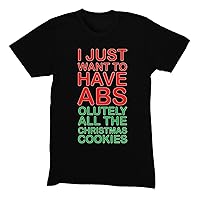 Men's ABS All The Cookies Gingerbread Ugly Christmas Crewneck Short Sleeve T-Shirt