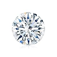 Loose Moissanite 1.0CT, Real Colorless Diamond, VVS1 Clarity, Round Cut Brilliant Gemstone for Making Engagement/Wedding/Ring/Jewelry/Pendant/Earrings/Necklaces Handmade Moissanite