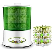 Electric Germination Machine Germination Box, Multi-Function Automatic Watering Seed Germination Machine Home Kitchen Bean Sprouts Incubator,3 Layers-1/