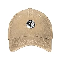 Blackwhite Silhouette Happy Earth Day Favors Cowboy Baseball Cap Dad Hat Unisex Adjustable Upf50+ Golf Gym
