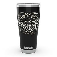 Tervis The Zodiac Collection - Cancer Triple Walled Insulated Tumbler Travel Cup Keeps Drinks Cold & Hot, 30oz Legacy, Cancer