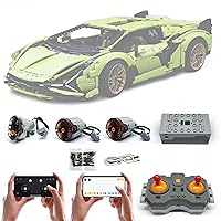 Motor and Remote Control for Lego 42115 Lamborghini Sián FKP 37, APP Control, Programmable, with Joystick Remote Control, 3 Motor (Model not Included)