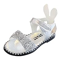 Kids Shoe Slides Toddler Little Girl Dress Sandals Shoes Casual Slip On Ballet Flat Sequins Princess Girls Flip Flops
