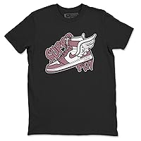 Graphic Tees Super Fly Design Printed 1 Mauve Sneaker Matching T-Shirt
