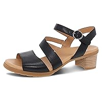 Dansko Tansy Multi-Strap Sandal for Women - A Subtle Heel and Memory Foam for All-Day Comfort - Unique Design for Easy Transition from Work to Evening