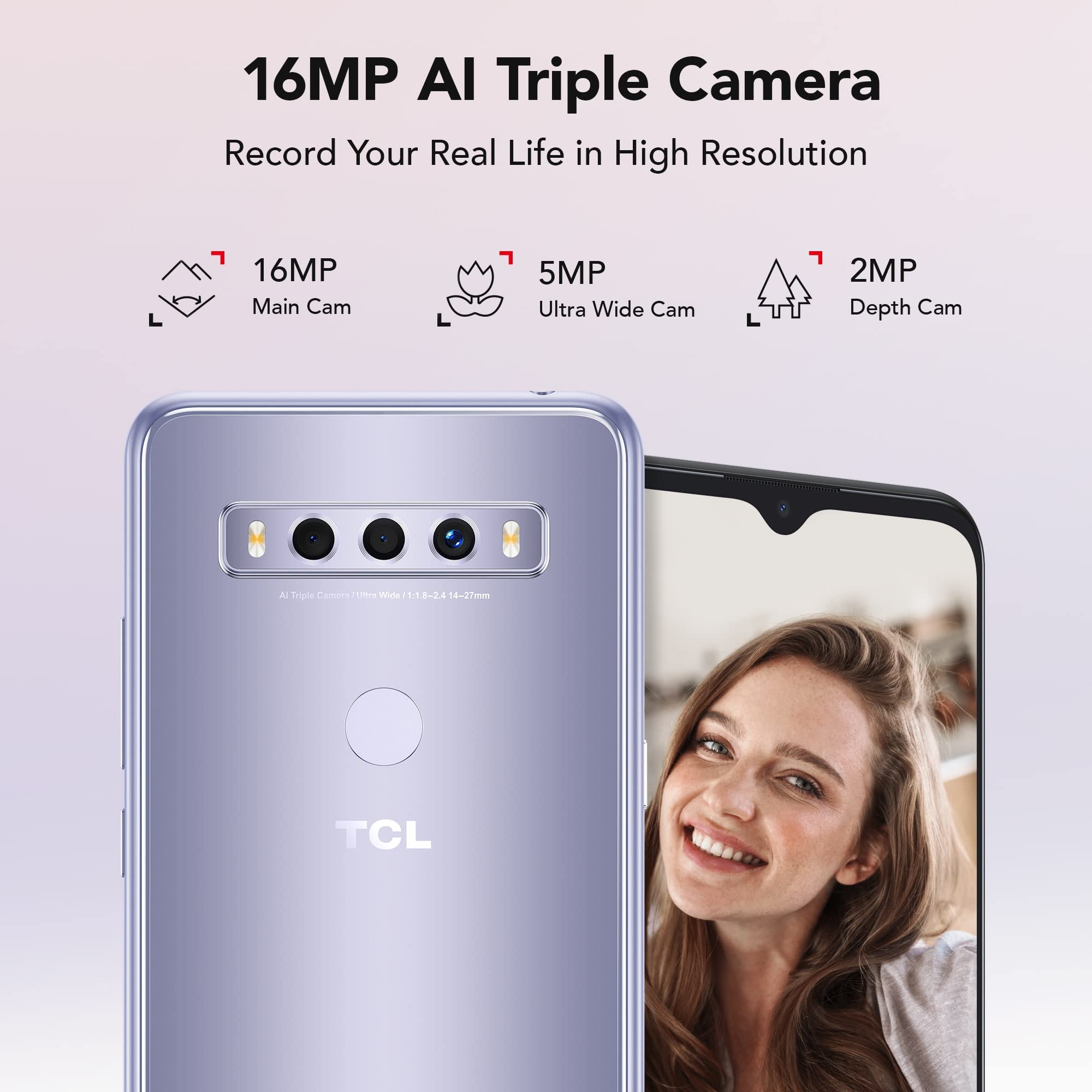 TCL 10 SE Unlocked Android Smartphone, 6.52